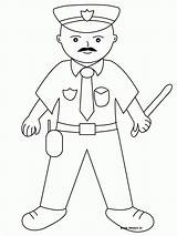 Coloring Police Officer Pages Kids Printable Popular sketch template
