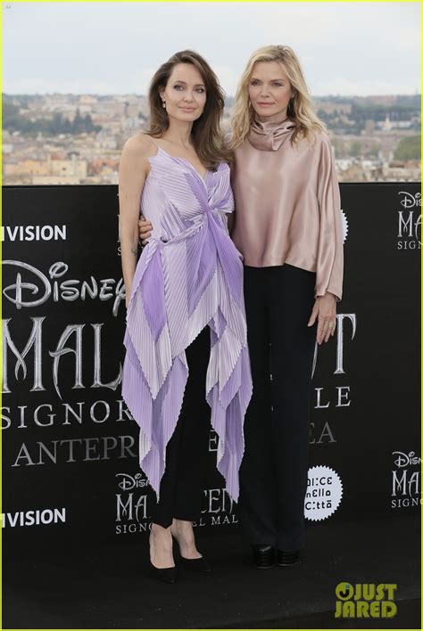 angelina jolie and michelle pfeiffer promote maleficent together in rome photo 4367166
