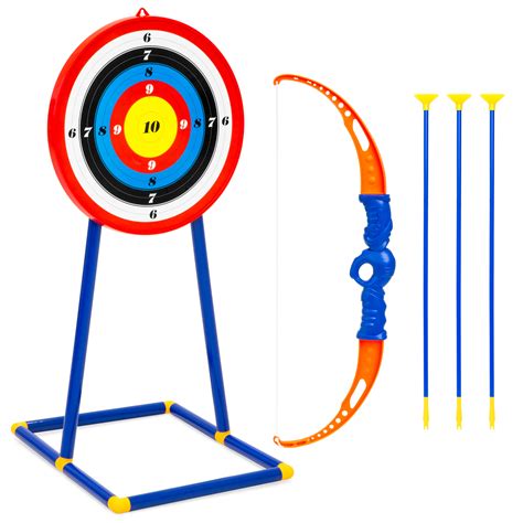 choice products kids toy archery set  bow arrows bullseye