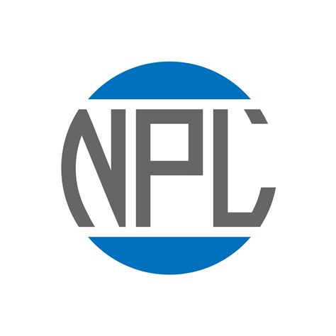 npl letter logo design  white background npl creative initials