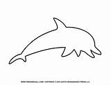 Outline Dolphin Dolphins Drawing Clipart Drawings Animal Clip Silhouette Printable Coloring Outlines Pages Simple Animals Template Jumping Easy Printables Step sketch template