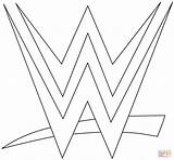 Coloring Wwe Pages Logo Printable Drawing Search sketch template