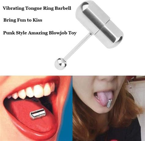newly style oral sex toy vibrating tongue ring vibrator