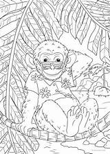 Monkey Coloring Favoreads sketch template
