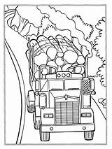 Truck Logs Log Colouring Pages Coloringpage Ca Boomstammen Coloring Colour Check Category sketch template