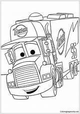 Cars Pages Disney Mack Coloring Kids Color sketch template