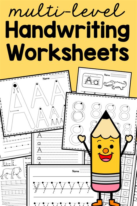 set    handwriting worksheets    styles