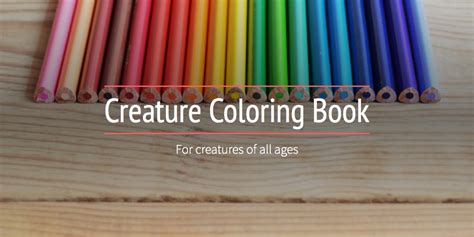 creature coloring book