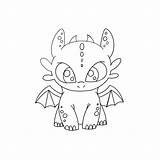 Toothless Fury Dragons sketch template