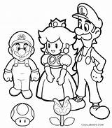 Mario Luigi Coloring Pages Color Printable Print Getcolorings sketch template