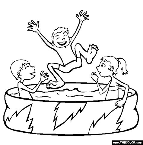 swimming pool coloring pages coloring home