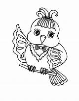 Coloring Bird Cute Canary Pages Getcolorings Printable sketch template