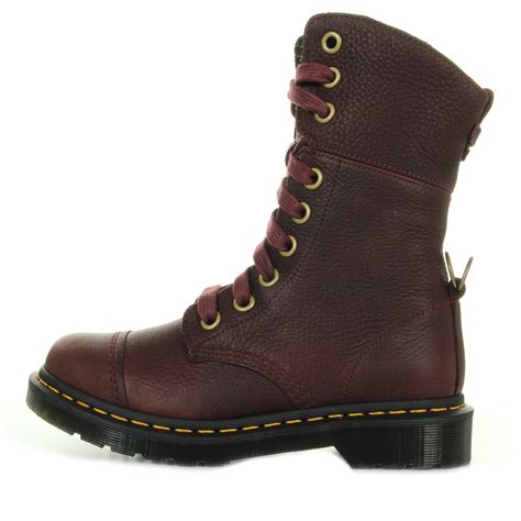 dr martens aimilita cherry red  boots femme