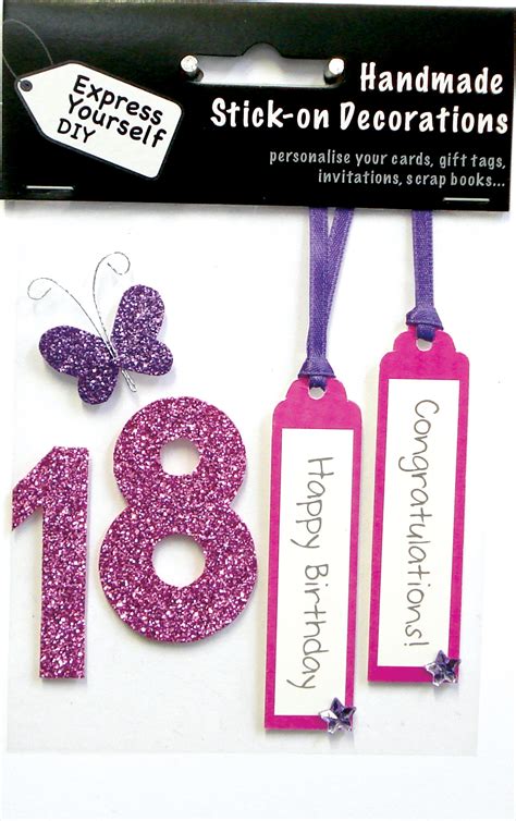 Pink 18th Birthday Diy Greeting Card Toppers Birthday Cards Love Kates