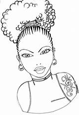 Coloring Pages Hair Natural Afro Girl Girls Drawing Curly Clipart Getdrawings Hairstyles Books African Sheets Printable Color American People Barbie sketch template