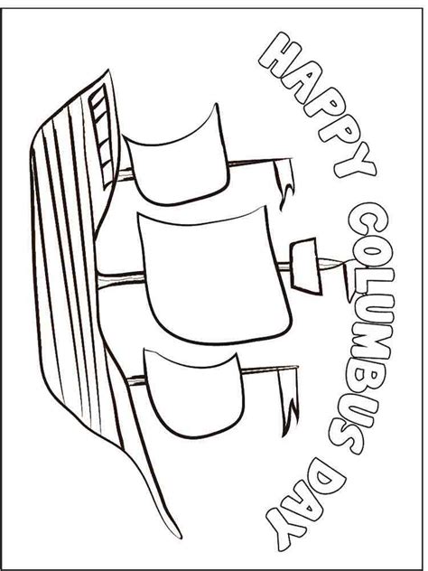 columbus day coloring pages
