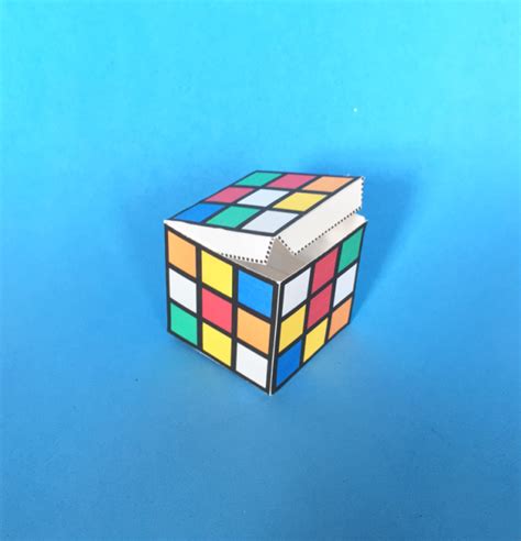 rubiks cube paper craft printable