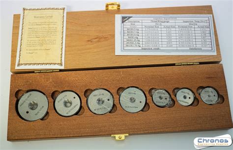 dasqua thread gauge set ring gauge     chronos engineering supplies