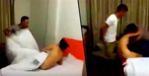 husband catches wife cheating proceeds to dish out huge