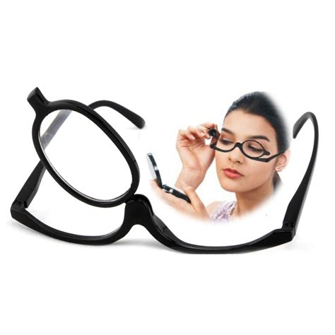makeup magnifying reading glasses flip make up eye glasses folding easy