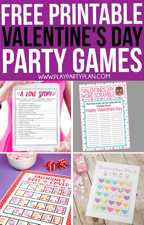 printable valentine games  adults  printable