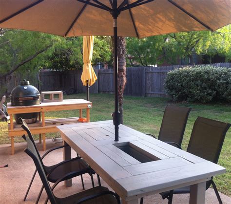 ana white patio table  built  beerwine coolers diy projects
