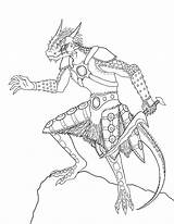 Skyrim Drawing Chameleon Daedric Armor Fog Veil Runner Oc Deviantart Template Lineart Getdrawings Drawings Argonian Colouring Paintingvalley sketch template
