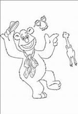 Muppets Fozzie Coloring Fun Kids Pages Book sketch template