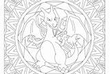 Charizard Coloring Windingpathsart Pokemon Mandala sketch template