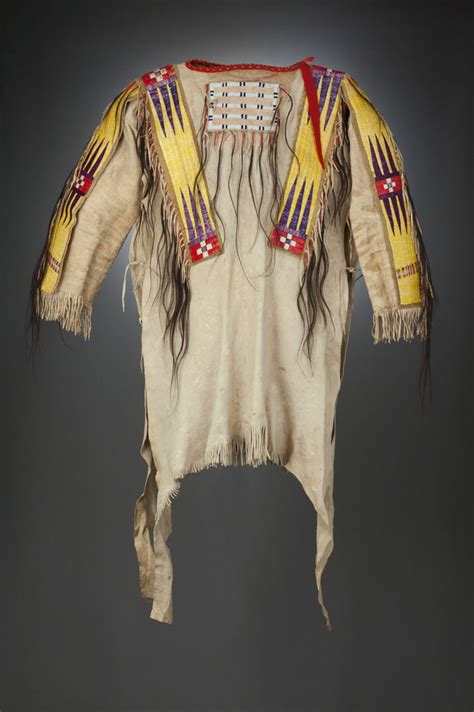 plains quilled hide war shirt may bring 40 000 at heritage s auction