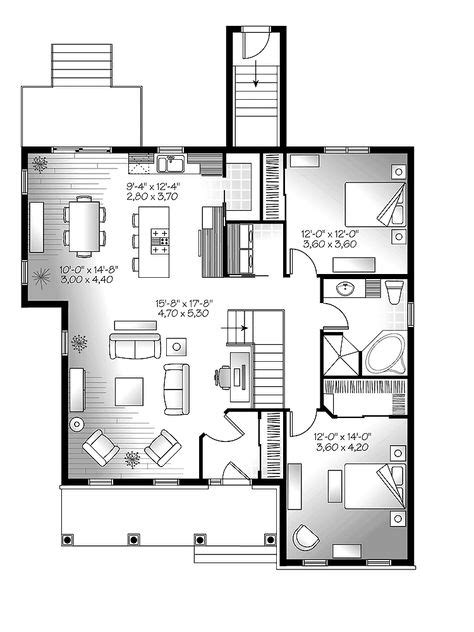 floor plans images  pinterest house blueprints arquitetura  home plans