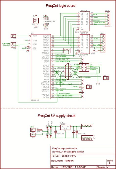 frequency counter logic schematic