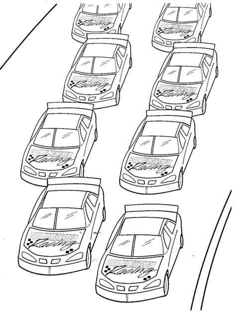 nascar pages  coloring pages