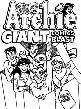 Coloring Archie Comics Giant Pages Wecoloringpage sketch template