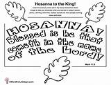 Sunday Hosanna Donkey Sheets Christ sketch template