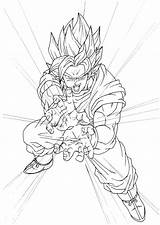 Goku Coloring Super Saiyan Pages Dragon Ball Getcolorings Print Printable sketch template