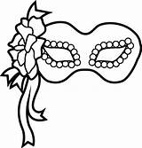 Masks Masquerade Coloring Drawing Pages Getdrawings sketch template