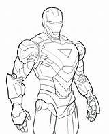 Coloring Iron Man Pages Printable Ironman Getdrawings sketch template