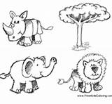 Surfnetkids Coloring Doodle Doodles Safari Pattern sketch template