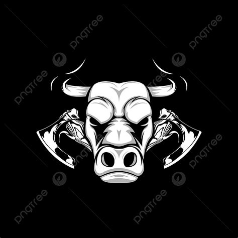 gambar kepala banteng  kapak ilustrasi satwa banteng png  vektor  background