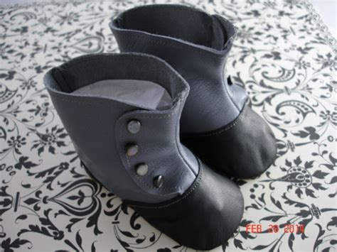 lovely handmade leather doll shoes by doll shoe artist