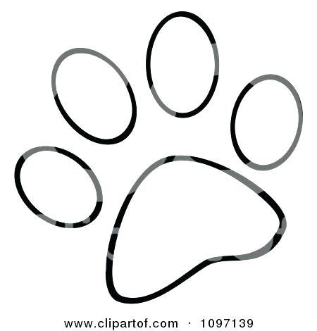 paw print coloring page  getcoloringscom  printable colorings