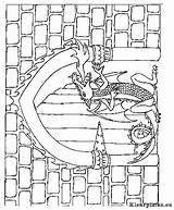 Kleurplaten Draken Draak Kleurplaat Malvorlage Drachen Stemmen Stimmen sketch template
