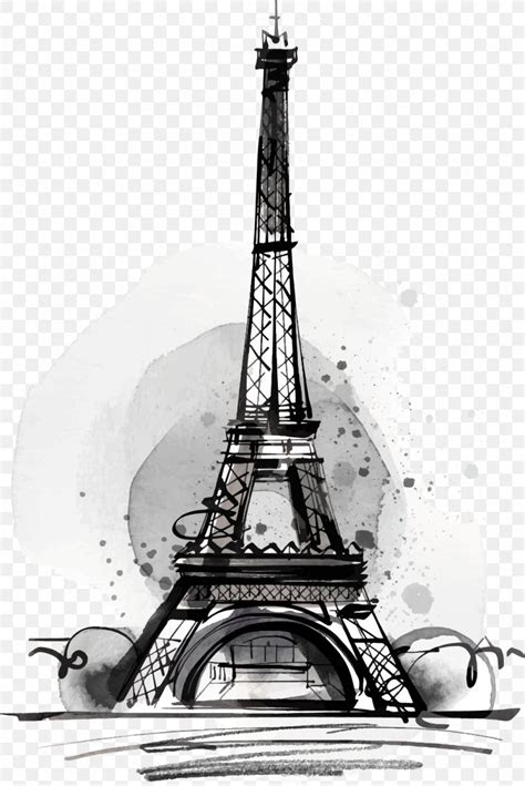 eiffel tower drawing illustration png xpx eiffel tower art