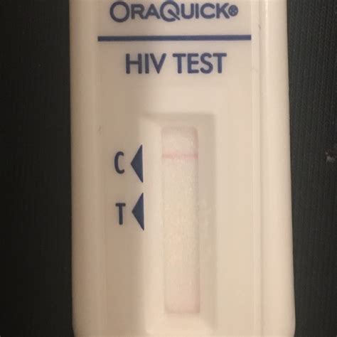 hiv test do you see a faint line 1 line on the c means