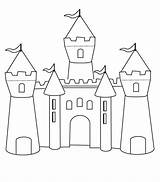 Castle Printable Coloring Fun Colouring Pages Ecoloringpage Print Castles sketch template