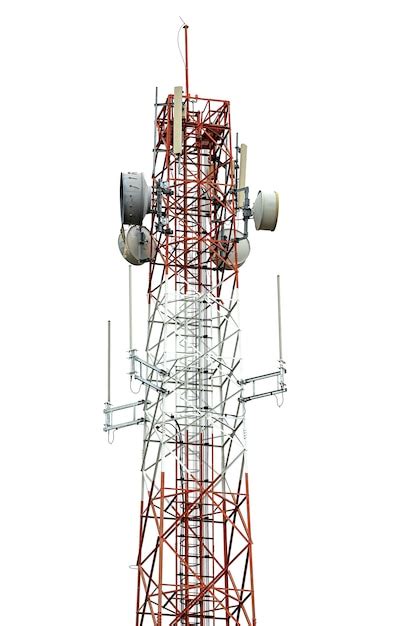 premium photo signal tower isolated