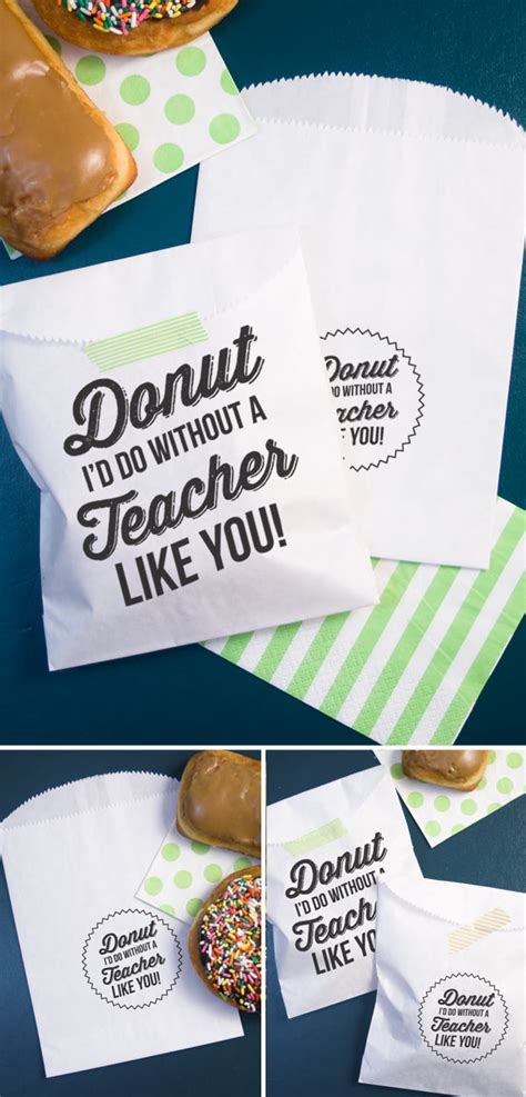Free Donut I D Do Without A Teacher Like You Printable