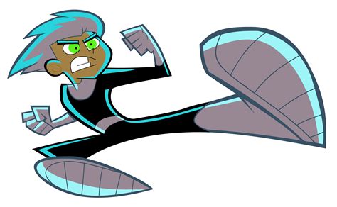 danny phantom fan art danny phantom kicking vector by phantom ice danny phantom phantom