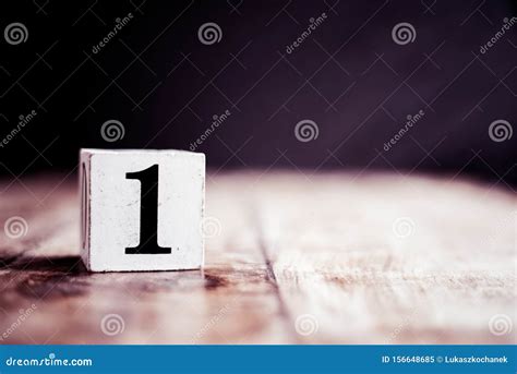 number  isolated  dark background  number  isolated  vintage wooden table stock image